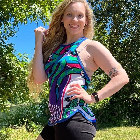 1980s Kansai Yamamoto Bright Colorful Print Tank - Picture 3 of 13